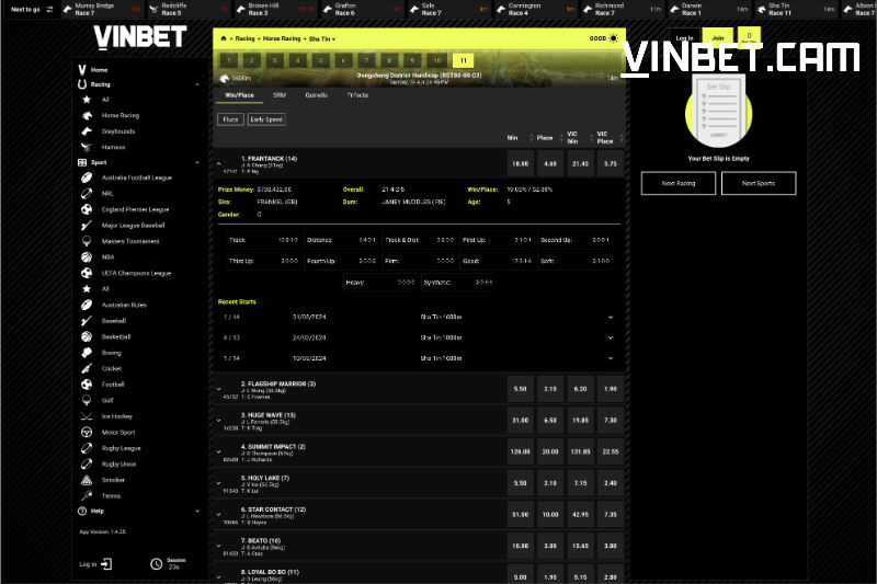 Nhà cái Vinbet sở hữu kho sản phẩm cá cược đồ sộ